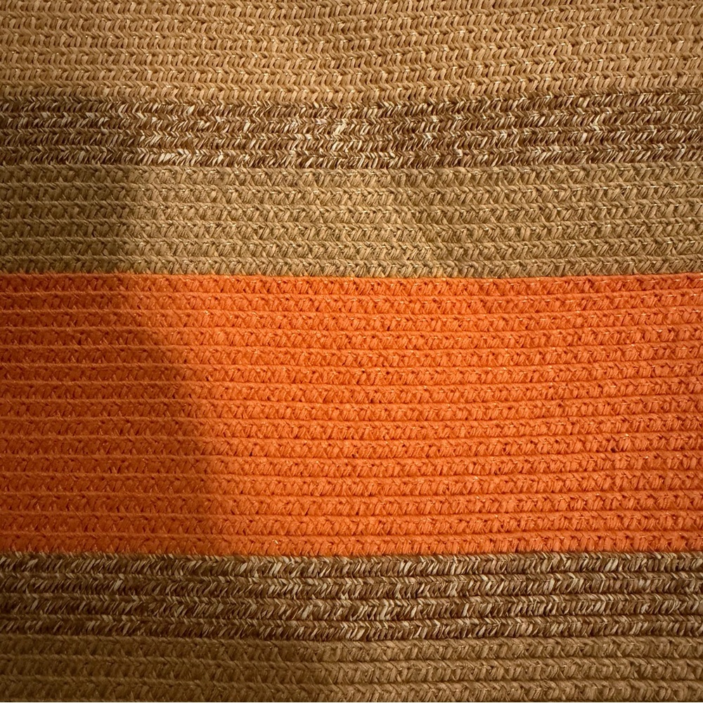 PRITZI/Orange & Tan/ Bohemian-Summer Woven Handbag - Picture 14 of 15